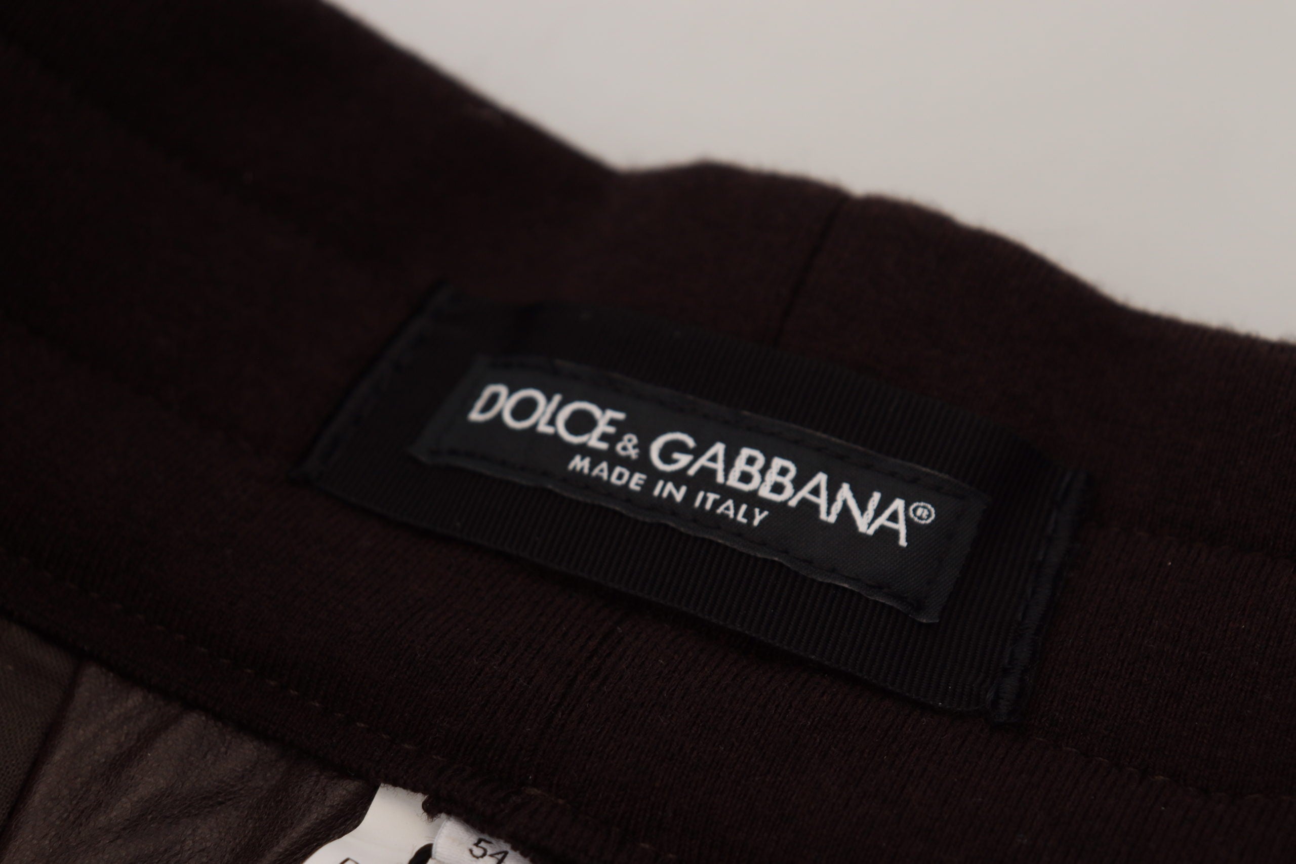 Dolce &amp; Gabbana Кафяви едноцветни мъжки панталони с шнурове
