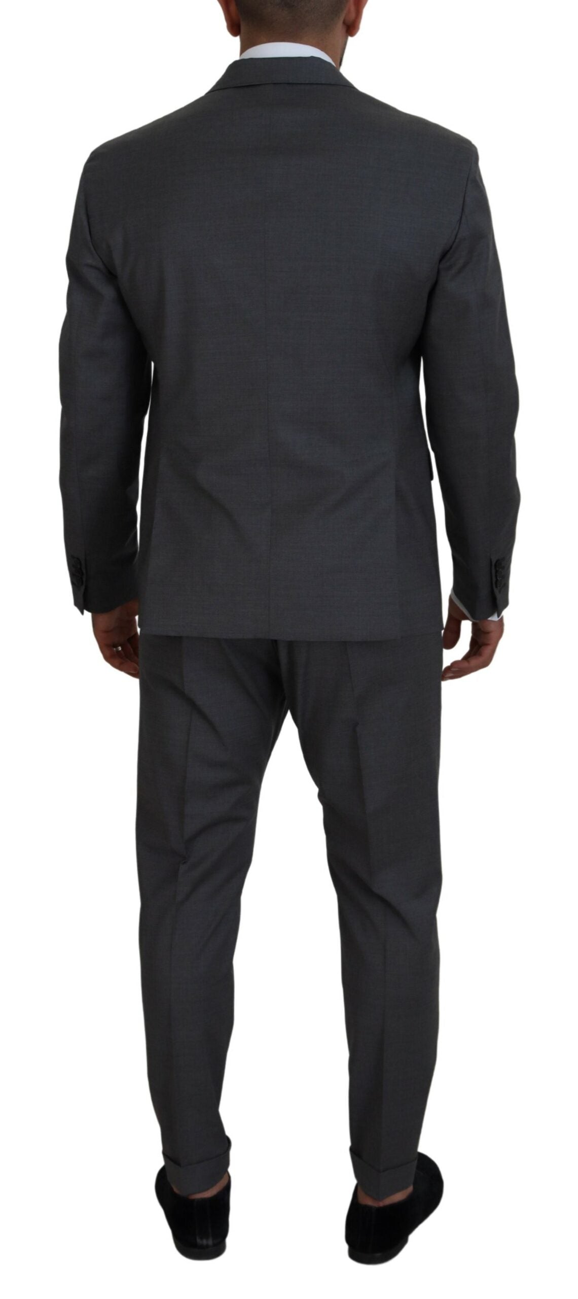 Dsquared² Gray Wool Single Breasted 2 Piece CIPRO Suit