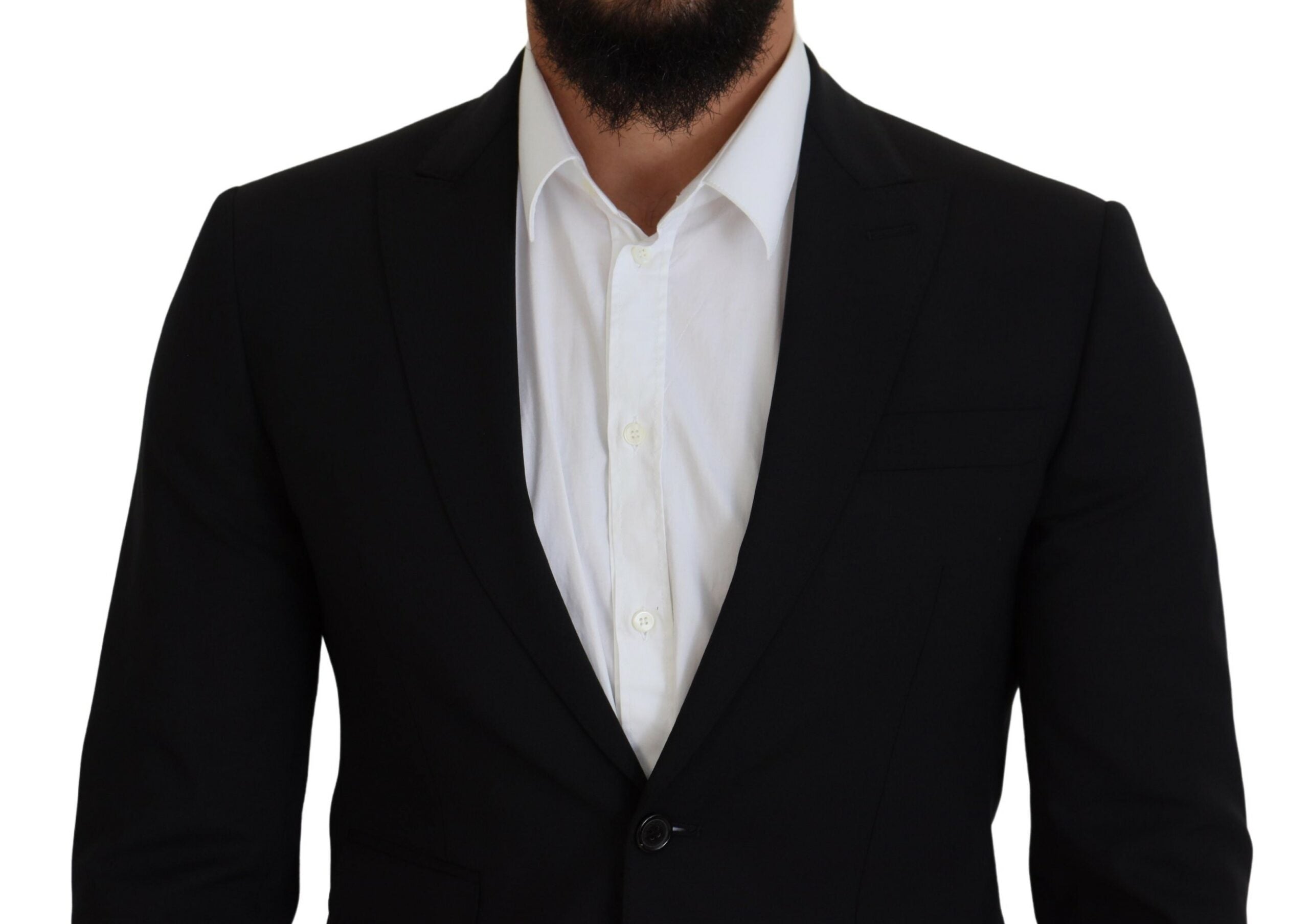 Dsquared² Black Wool Single Breasted 2 Piece LONDON Suit