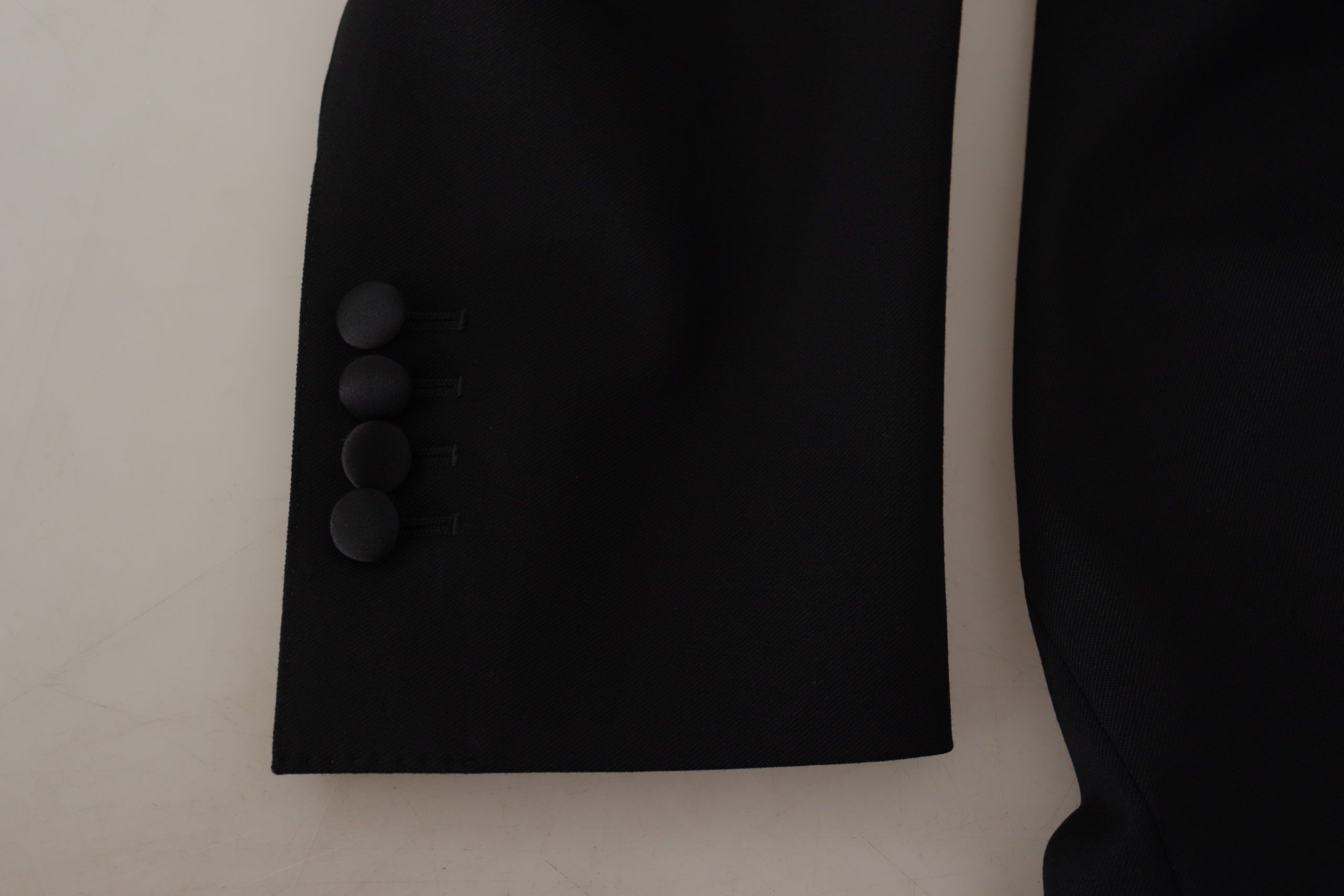 Черно двуредно палто с блейзър Dolce &amp; Gabbana