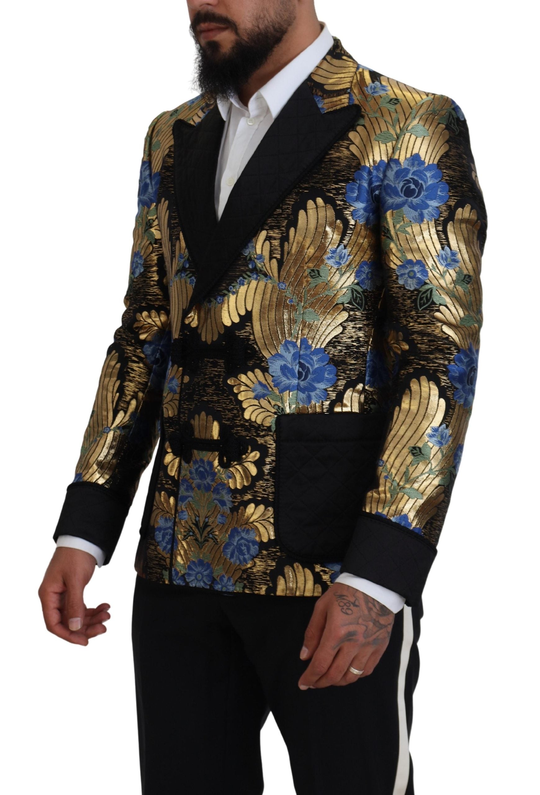 Dolce & Gabbana Elegant Floral Evening Party Blazer