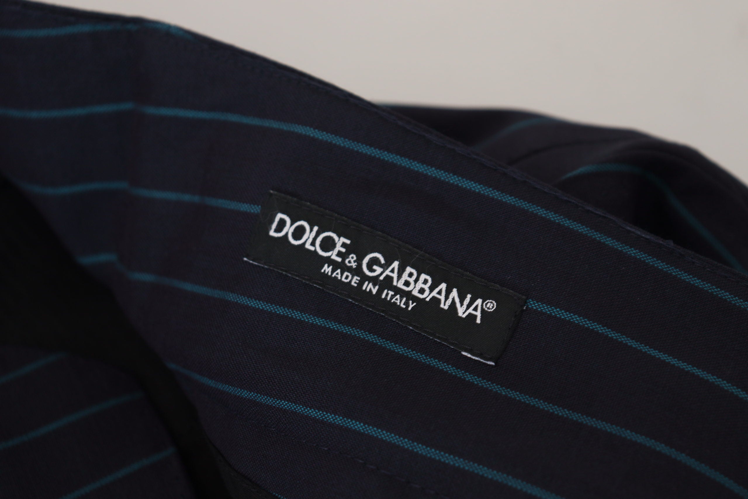 Dolce &amp; Gabbana Мъжки официални панталони със сини райета