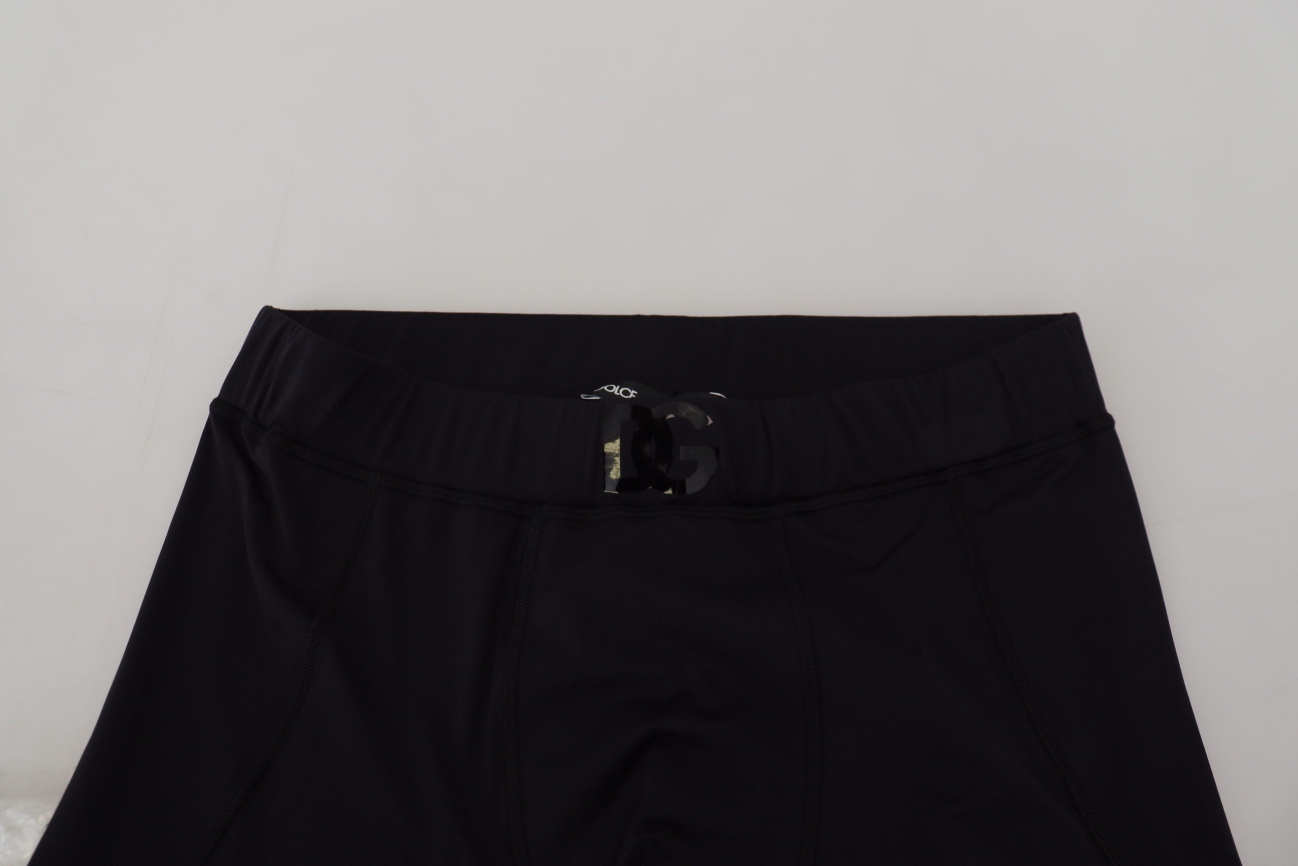 Dolce &amp; Gabbana черни найлонови тесни еластични панталони