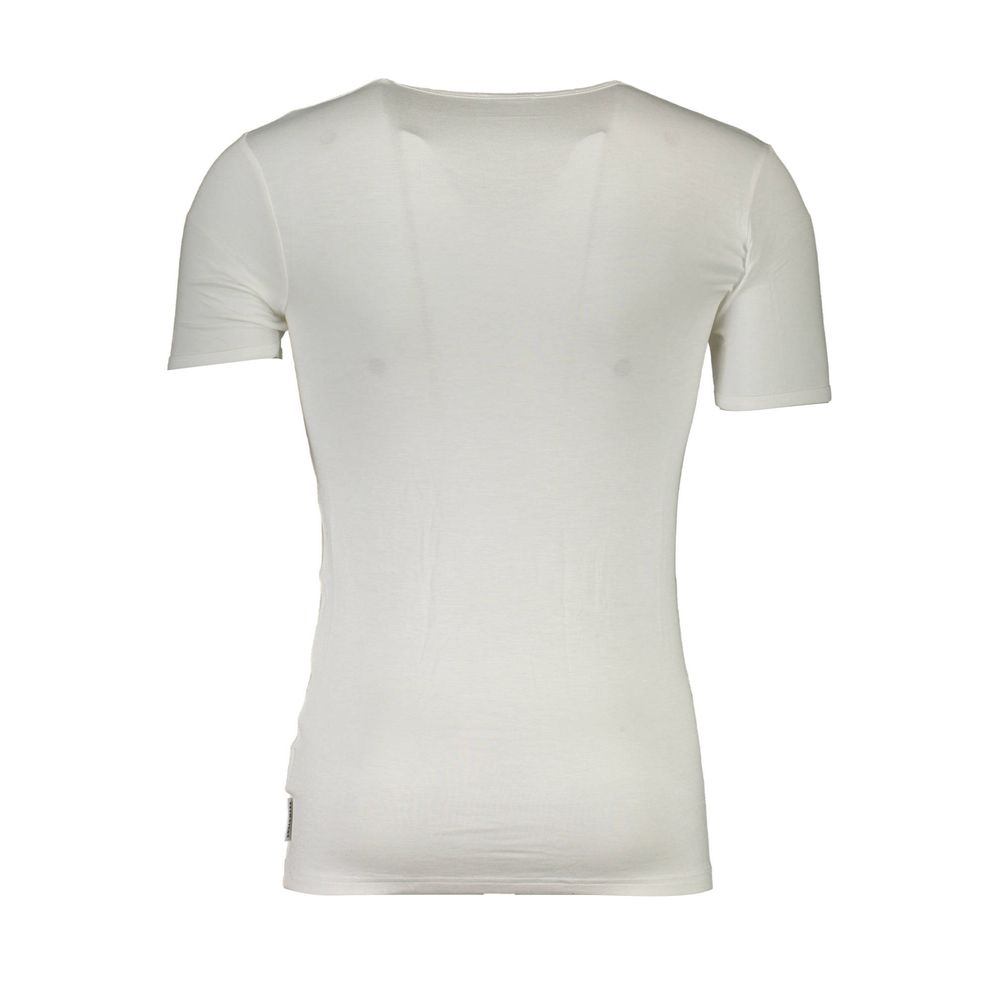 Bikkembergs White Elastane T-Shirt