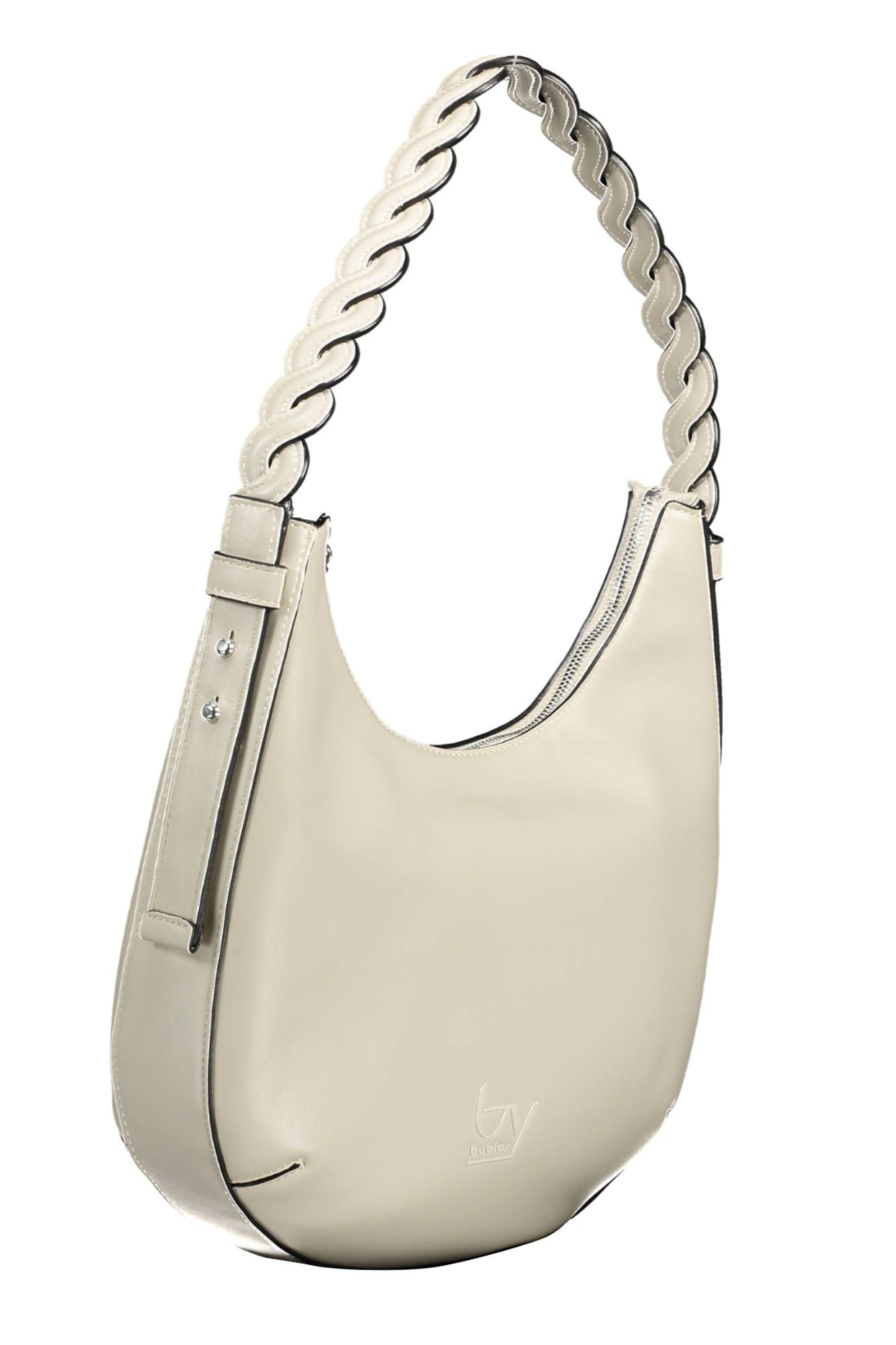 BYBLOS Chic Contrasting Detail White PVC Handbag