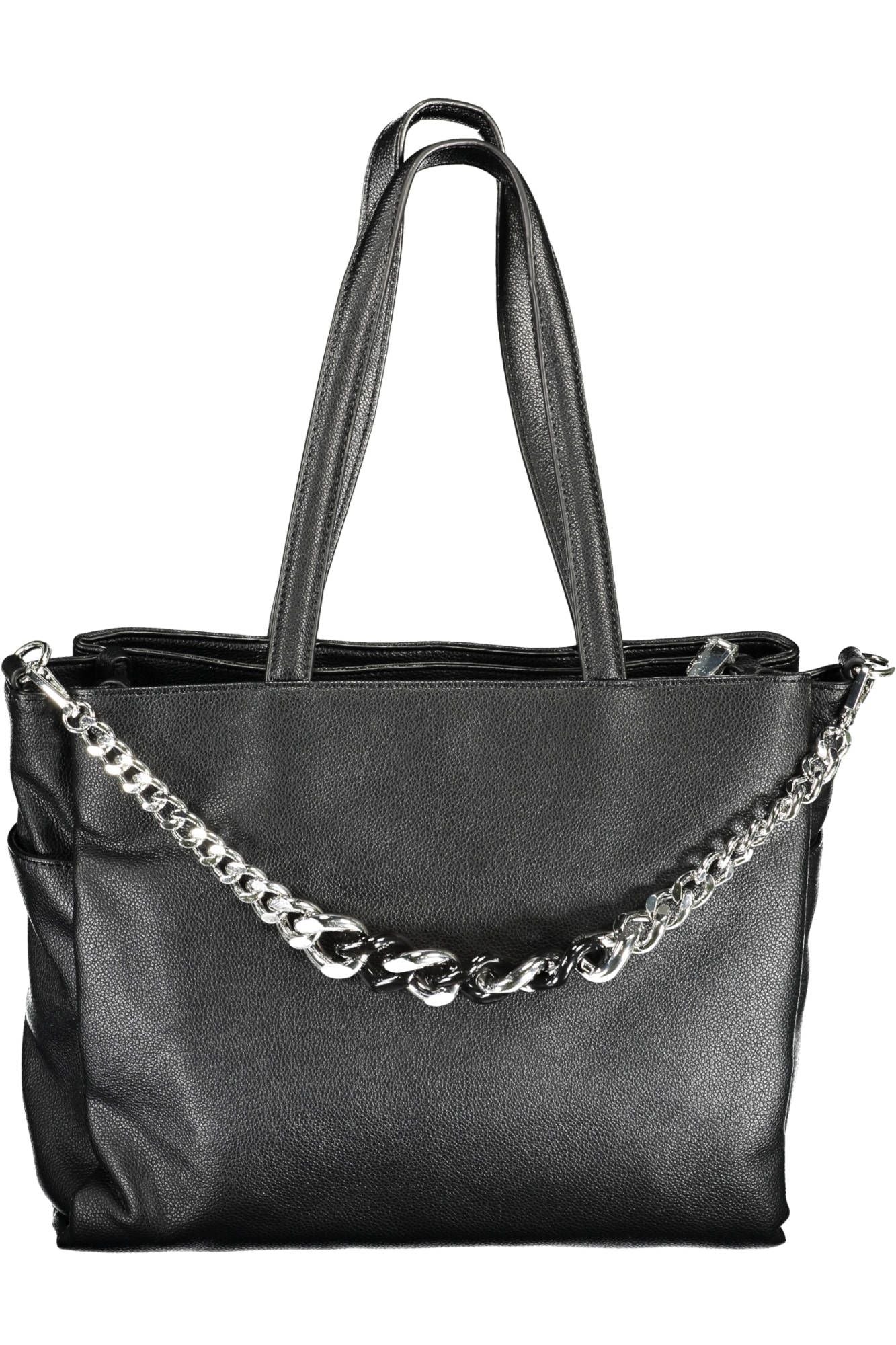 BYBLOS Elegant Black Chain-Strap Handbag