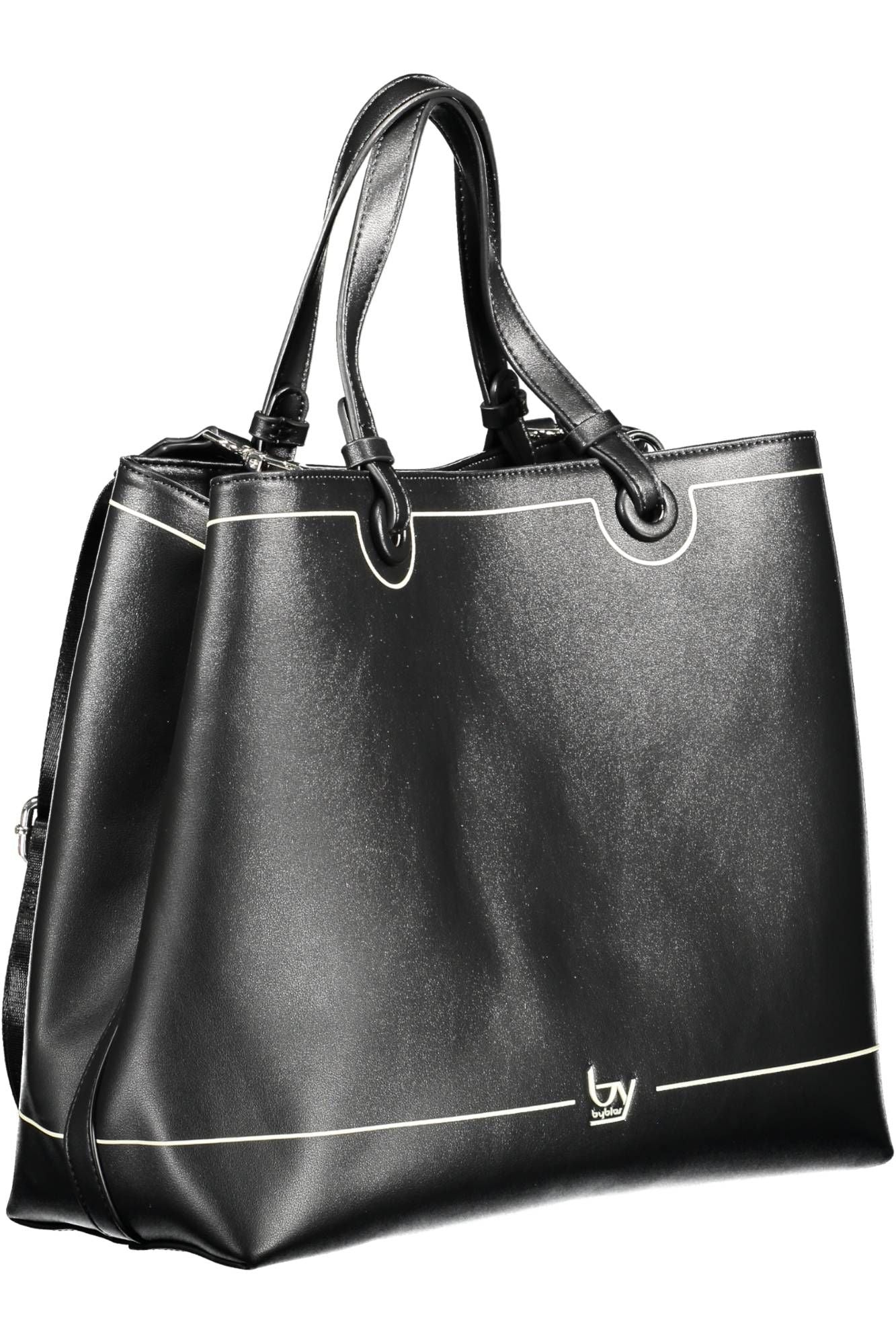 BYBLOS Elegant Black Two-Handled Shoulder Bag