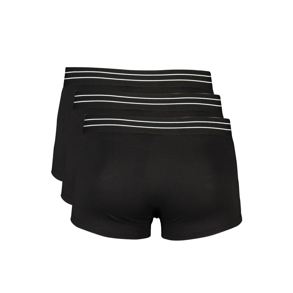 Cavalli Class Black Cotton Underwear