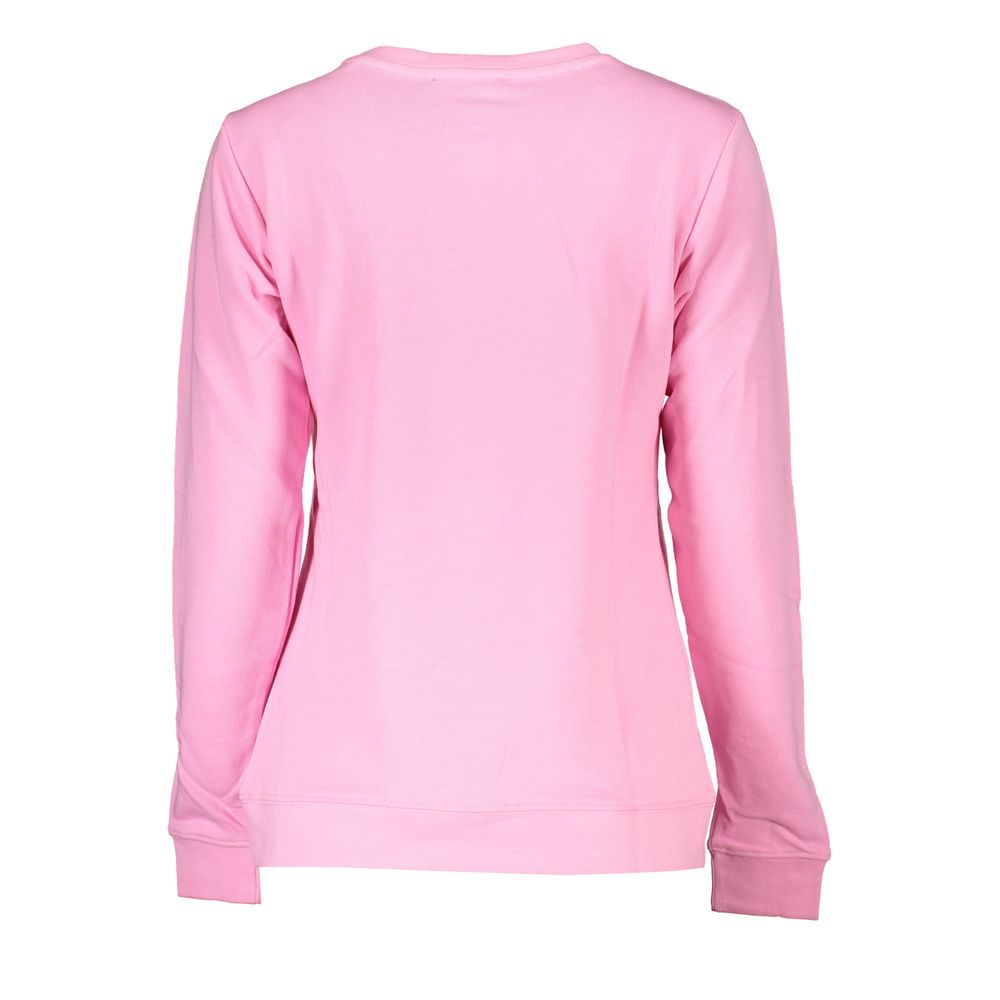 Cavalli Class Pink Cotton Sweater