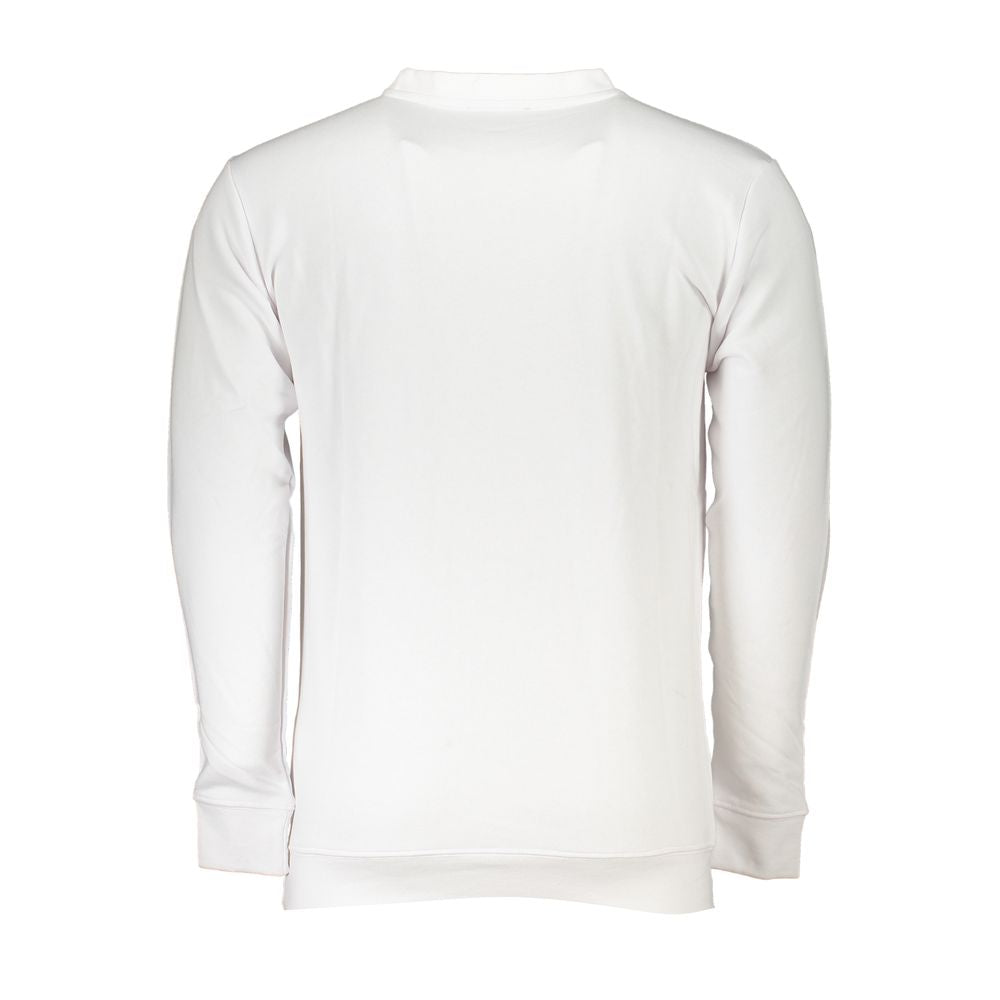 Cavalli Class White Cotton Sweater