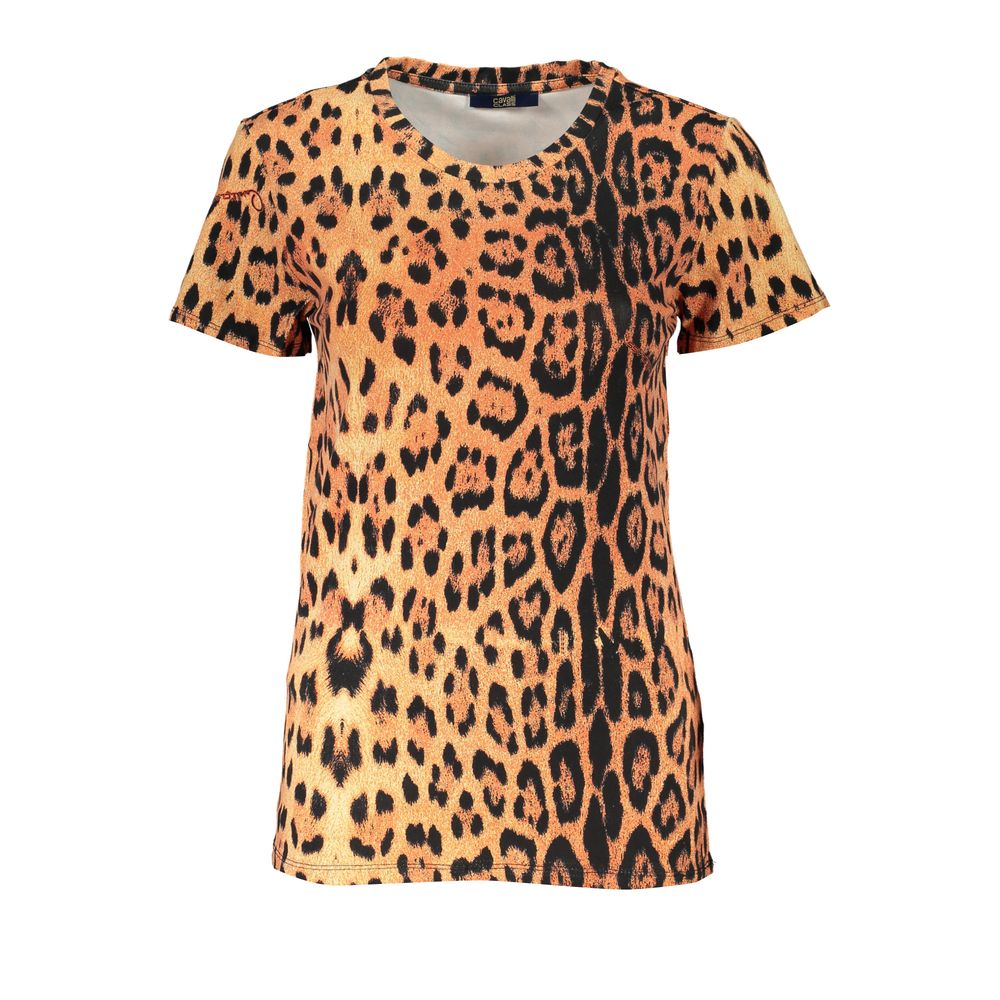 Cavalli Class Orange Cotton Tops & T-Shirt