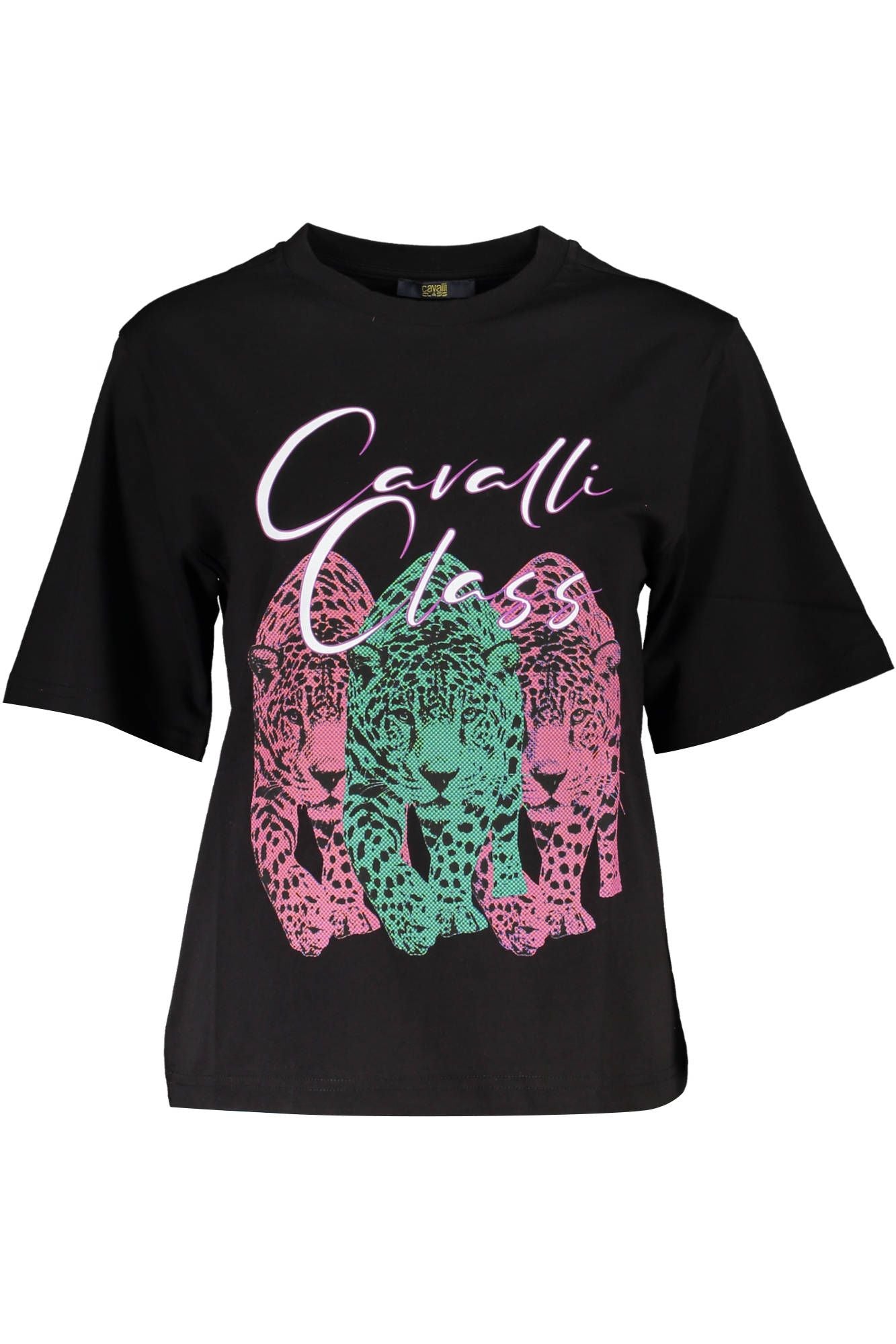 Cavalli Class Chic Slim Fit Tee with Iconic Print