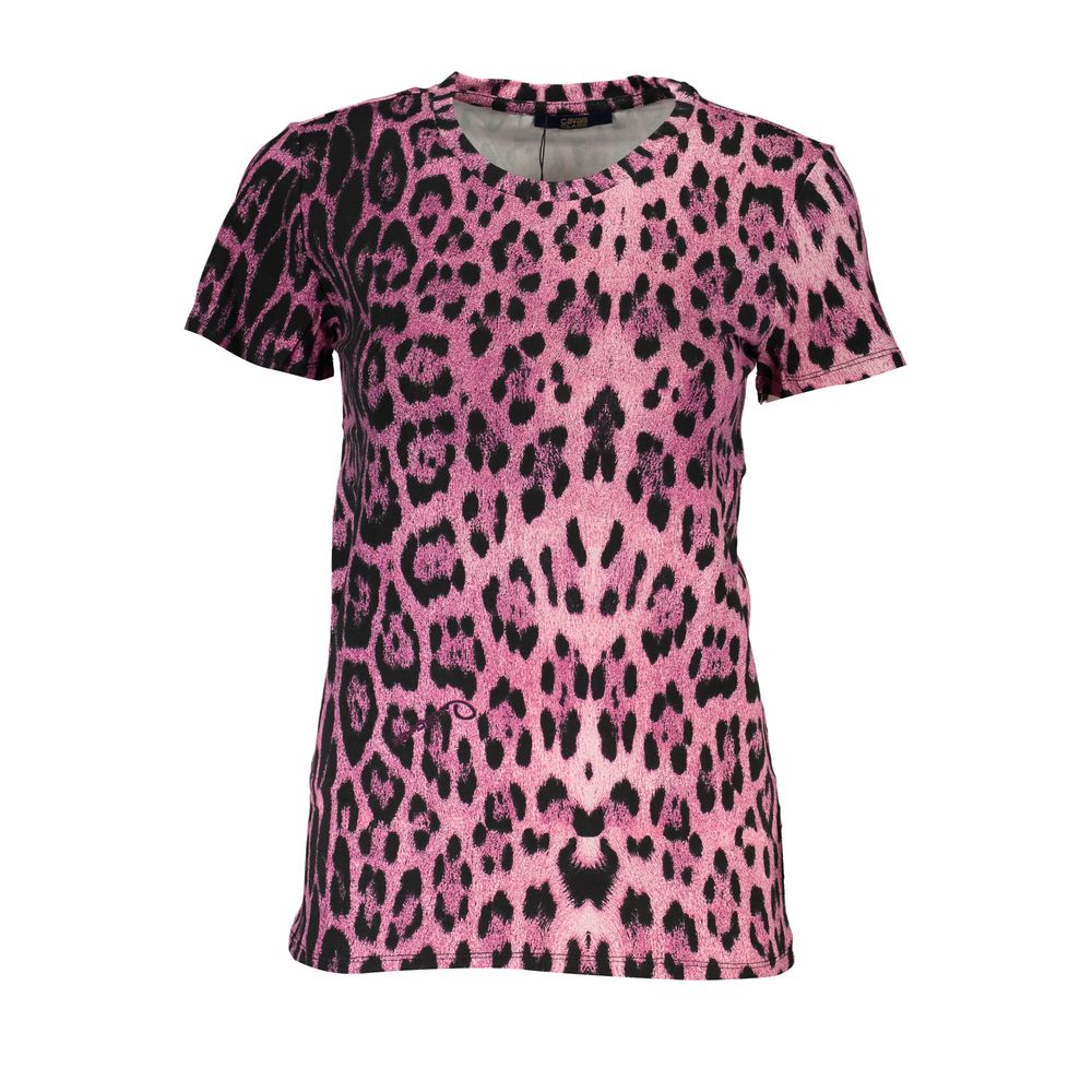 Cavalli Class Pink Cotton Tops & T-Shirt