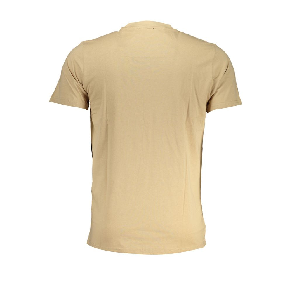 Cavalli Class Beige Cotton T-Shirt