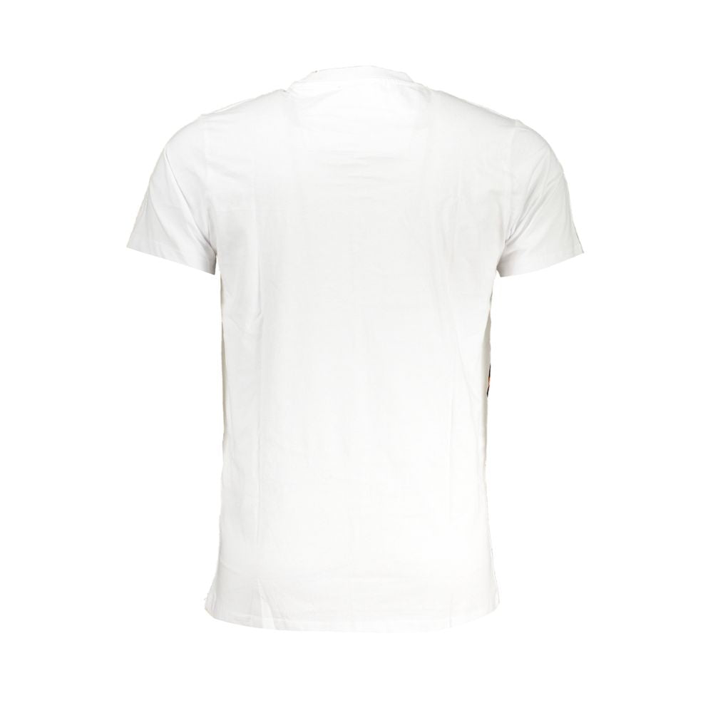 Cavalli Class White Cotton T-Shirt