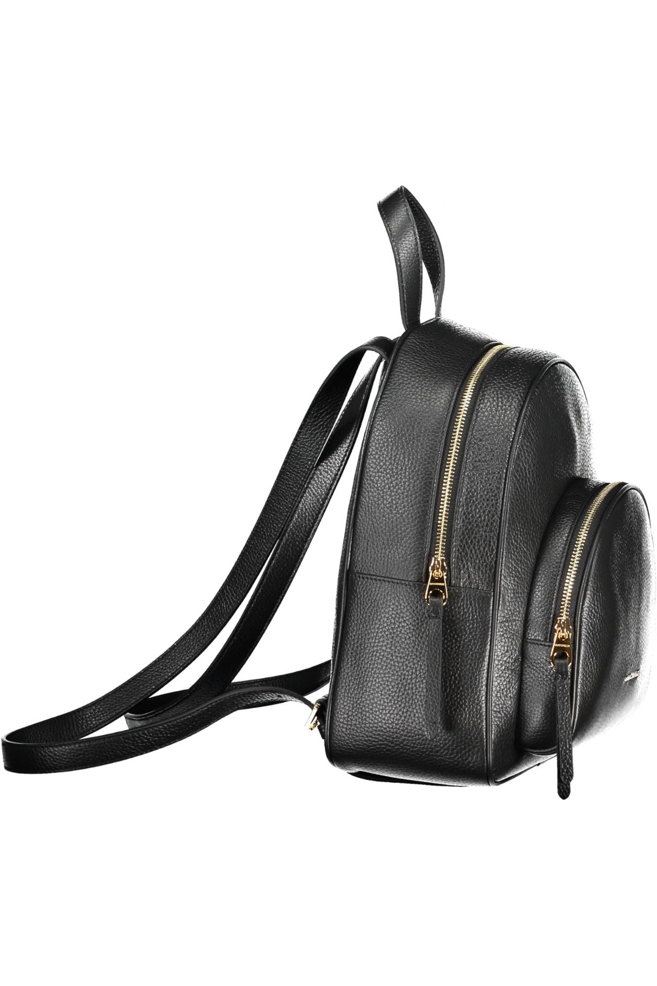 Coccinelle Elegant Black Leather Backpack