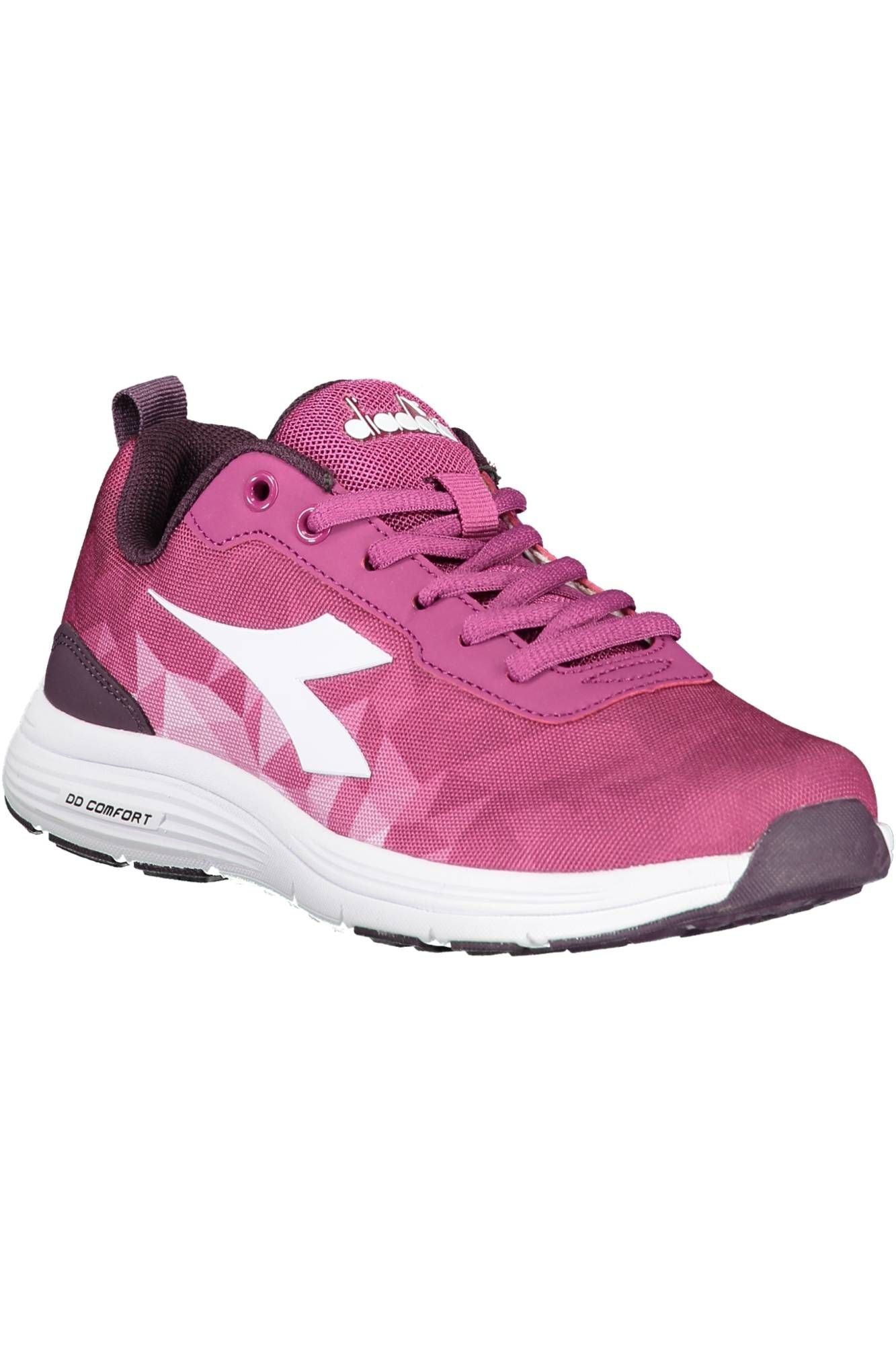 Diadora Chic Purple Sports Sneakers with Contrasting Sole