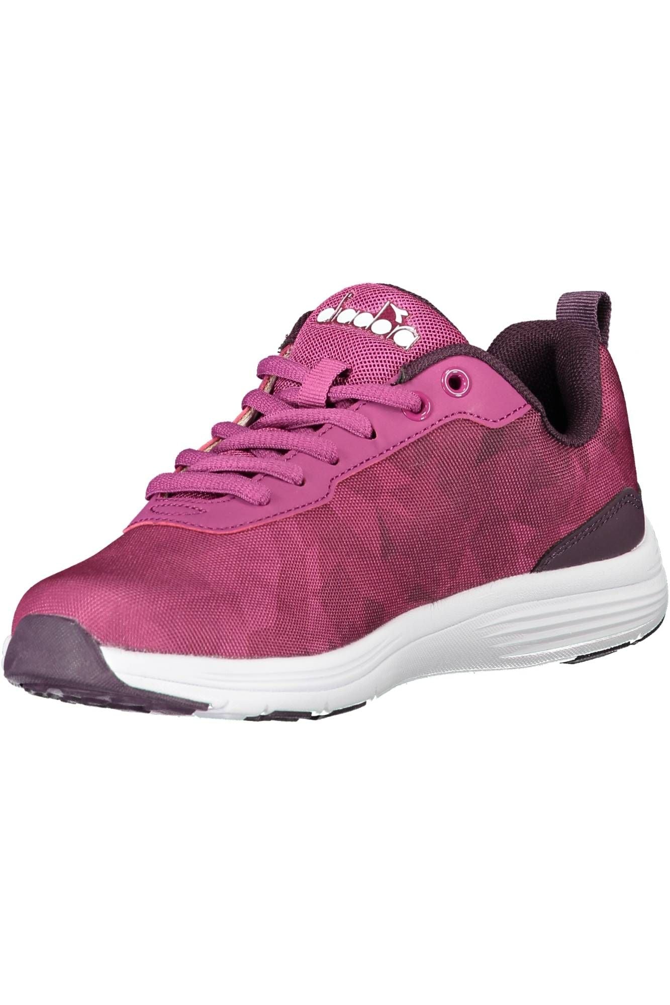 Diadora Chic Purple Sports Sneakers with Contrasting Sole