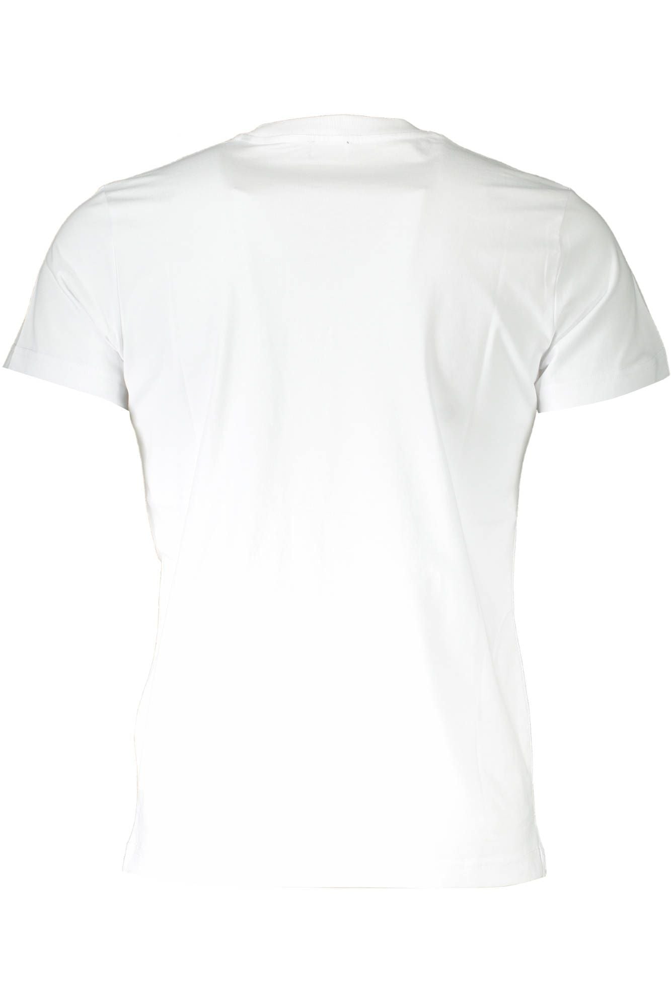 Diesel Sleek White Printed Crew Neck Tee