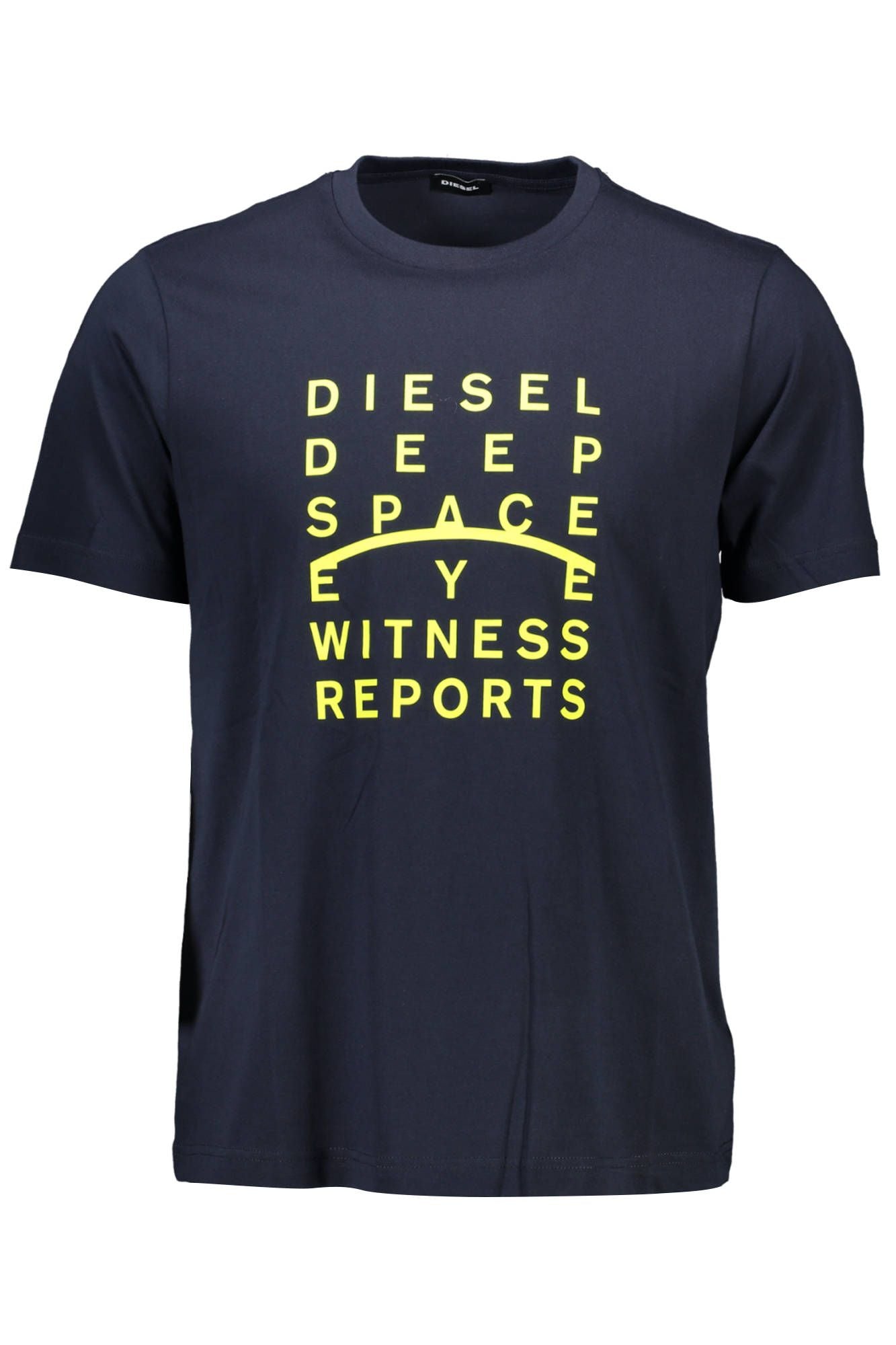 Diesel Sleek Blue Crew Neck Logo Tee