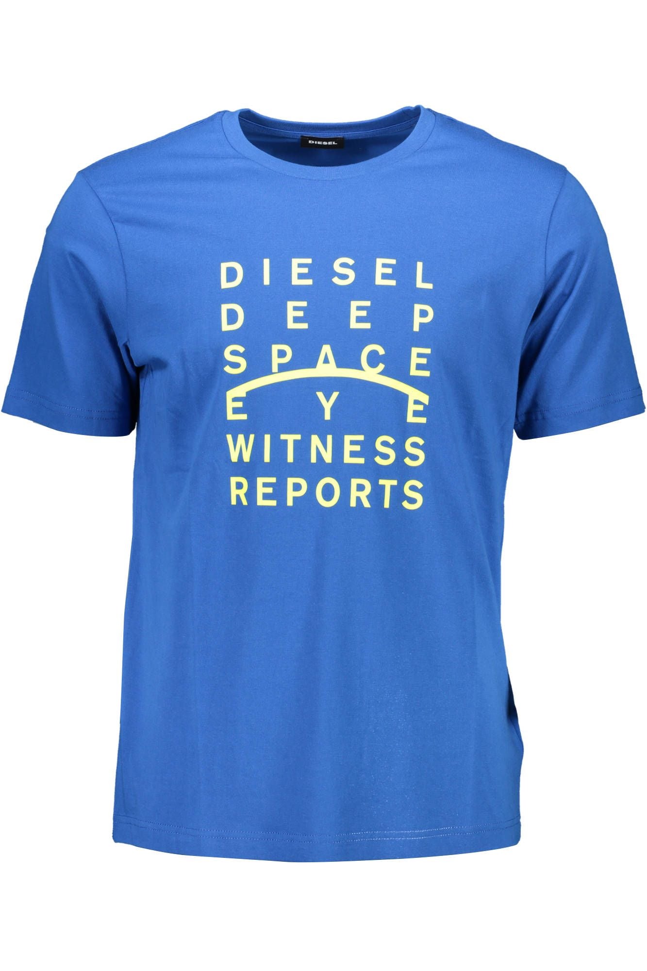 Diesel Sleek Blue Crew Neck Cotton Tee