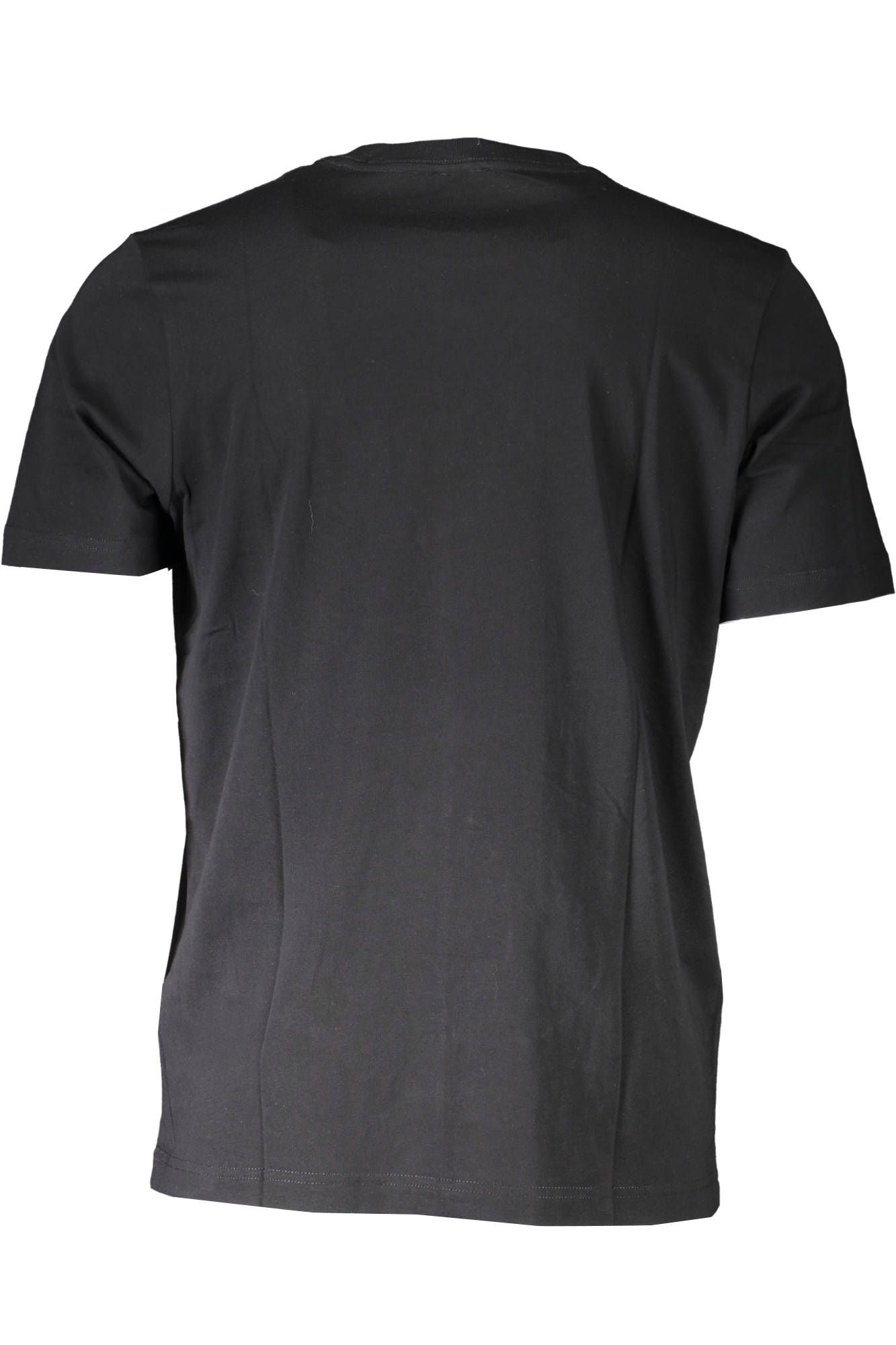 Diesel Sleek Black Cotton Tee with Iconic Logo