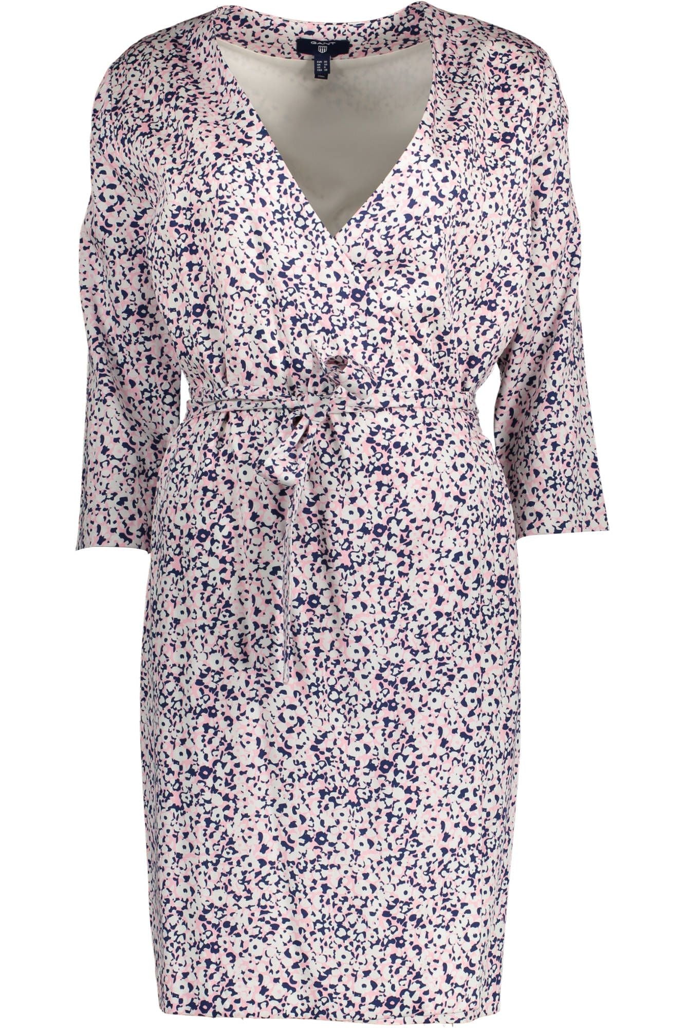 Gant Elegant Long Sleeve Wrap Dress in Pink