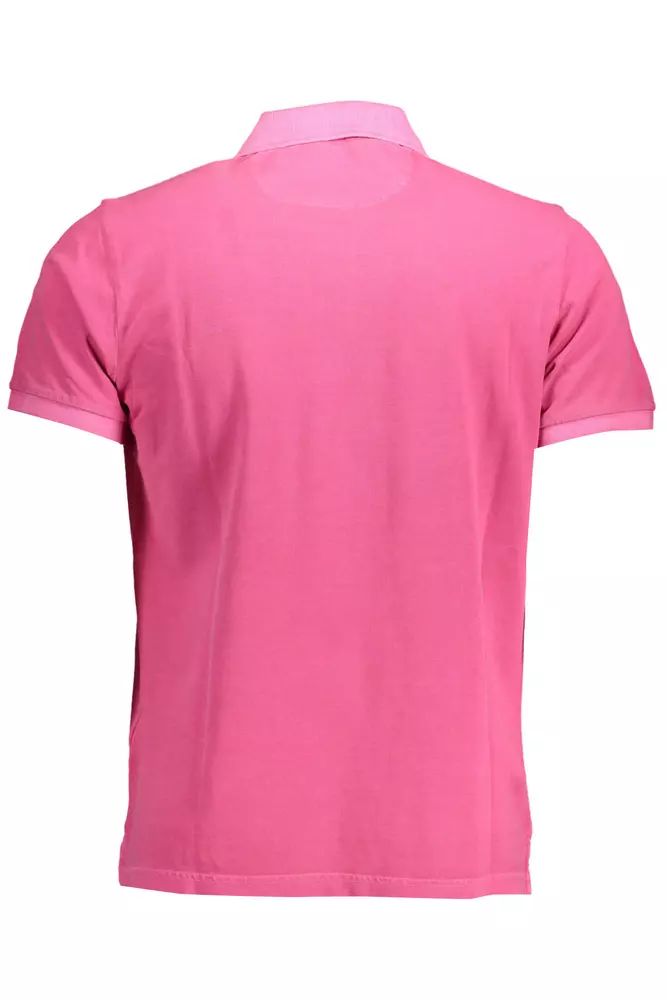 Gant Elegant Pink Cotton Polo with Contrasting Details