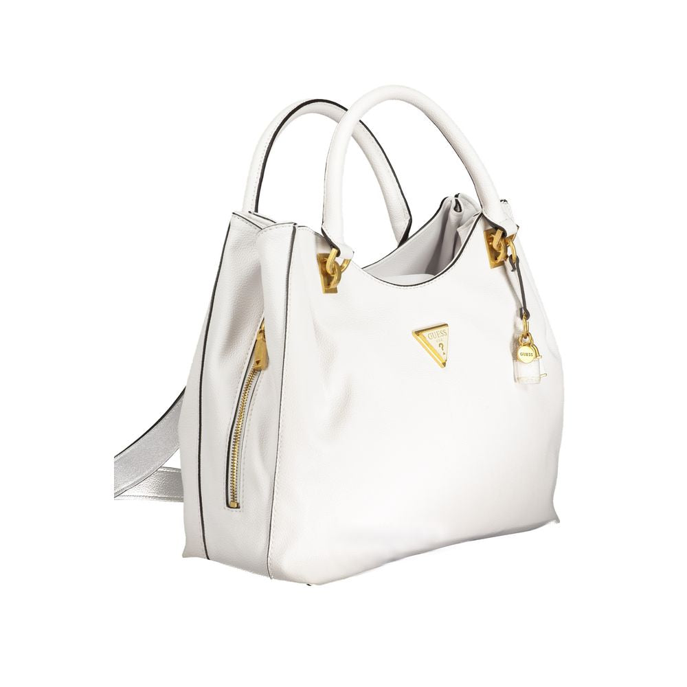 Guess Jeans White Polyethylene Handbag