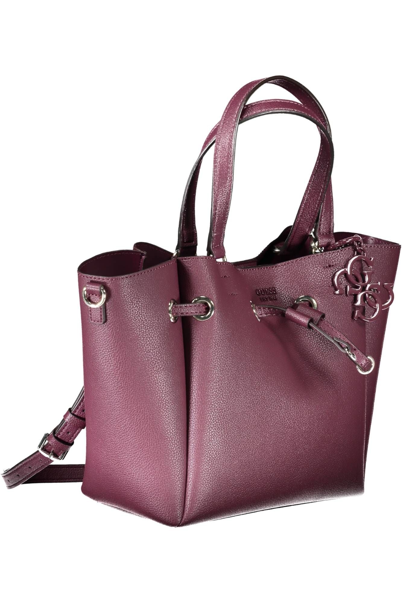 Guess Jeans Elegant Purple Handbag with Versatile Straps