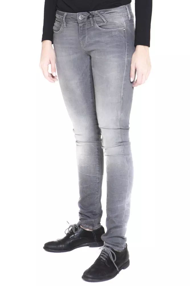 Guess Jeans Chic Narrow-Leg Faded Gray Jeans