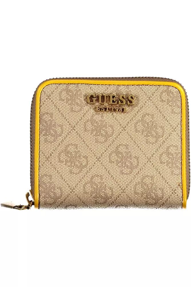 Guess Jeans Chic Sunshine Yellow Zip Wallet