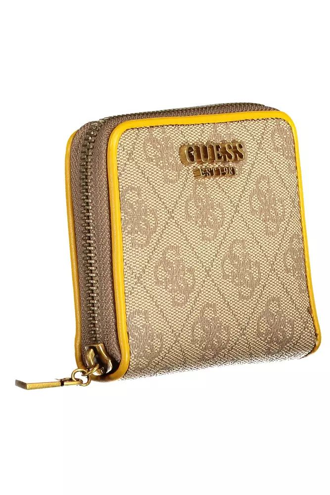 Guess Jeans Chic Sunshine Yellow Zip Wallet