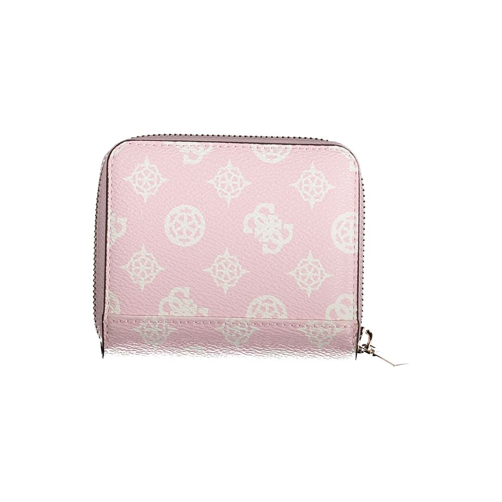 Guess Jeans Pink Polyethylene Wallet