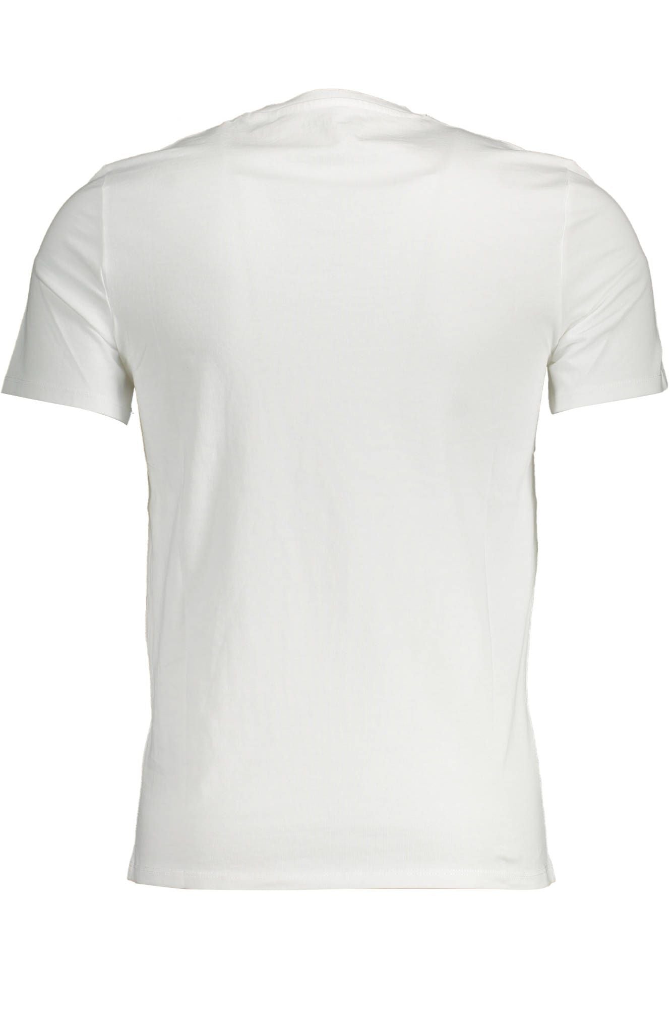 Guess Jeans Elegant V-Neck Slim White Tee