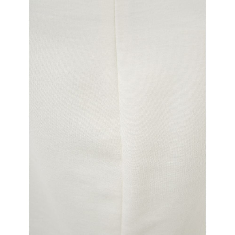 Lardini White Viscose Skirt