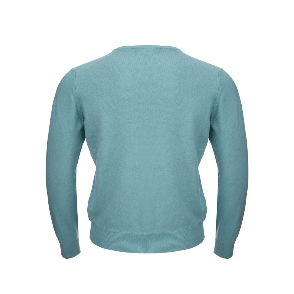 Gran Sasso Turquoise Cashmere Sweater Elegance