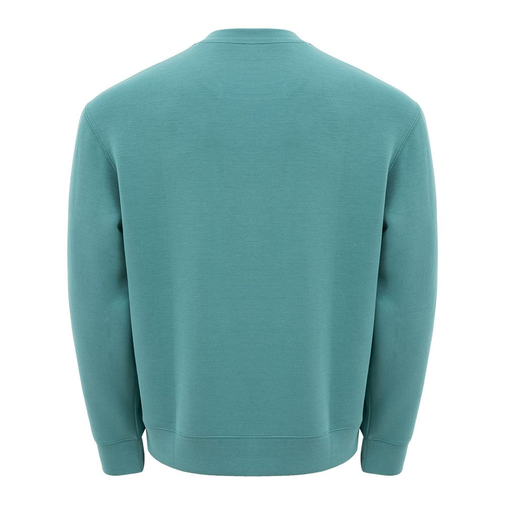 Armani Exchange Sleek Green Modal Crewneck Sweater