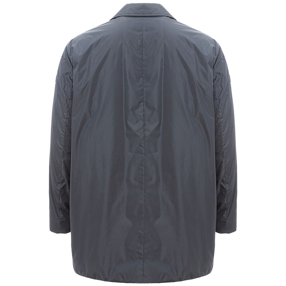Peuterey Sleek Gray Polyamide Designer Men's Jacket