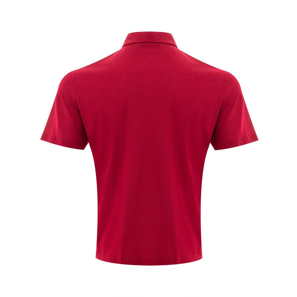 Gran Sasso Elegant Red Cotton Polo Shirt for Men