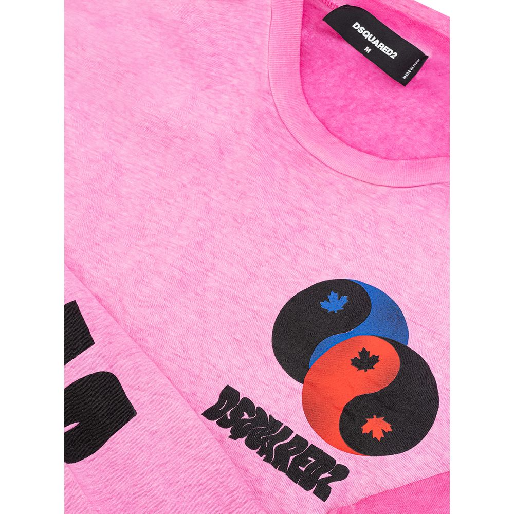 Dsquared² Pink Cotton T-Shirt