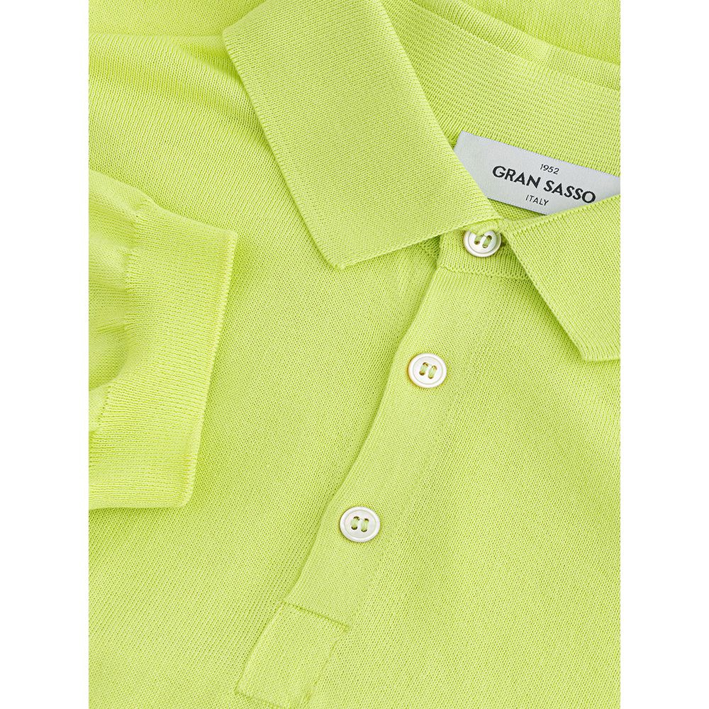 Gran Sasso Sunny Elegance Italian Cotton Polo Shirt