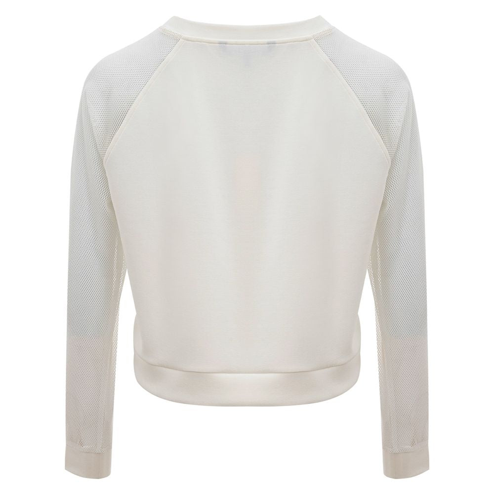 Armani Exchange Elegant White Polyamide Sweater for Women