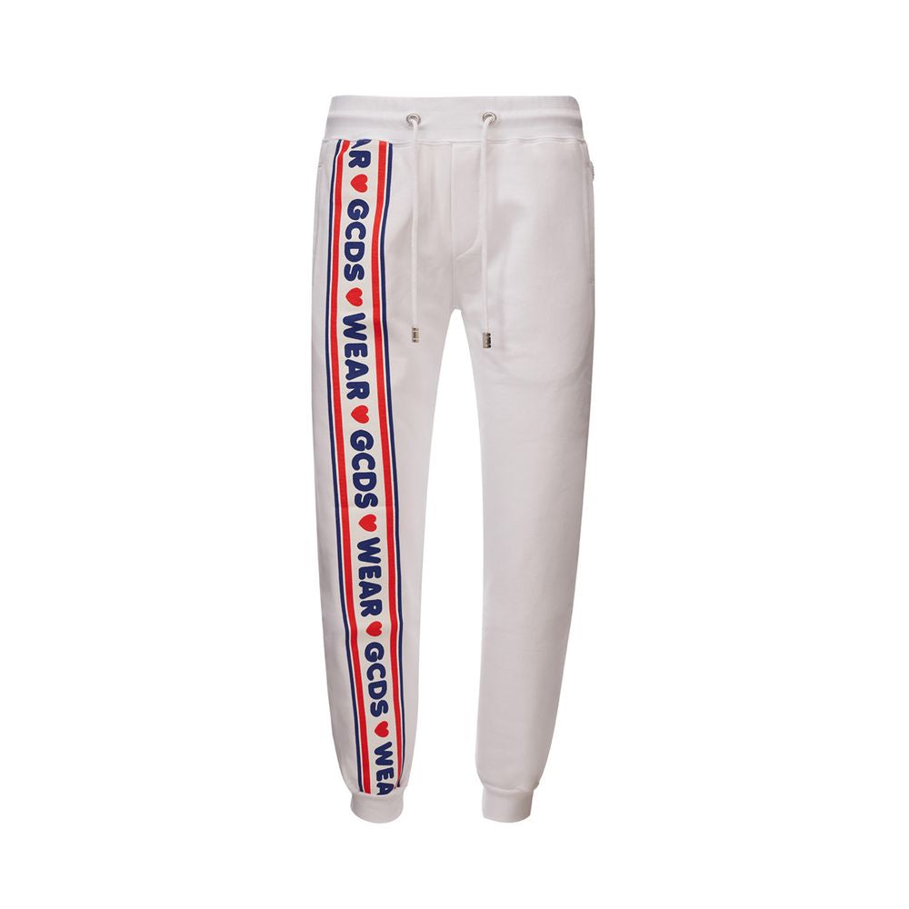 GCDS Elevate Your Wardrobe with Chic White Cotton Pants