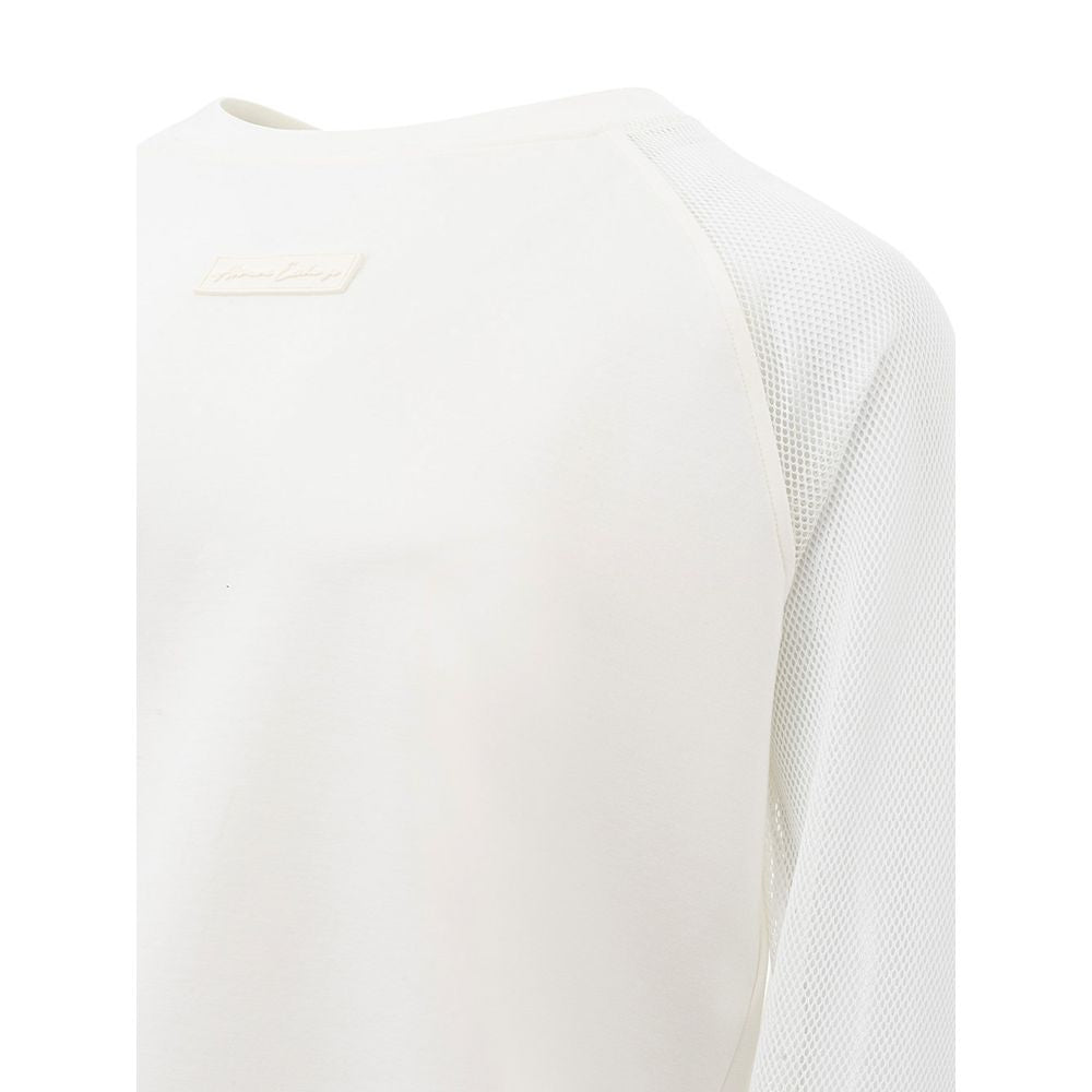 Armani Exchange Elegant White Polyamide Sweater