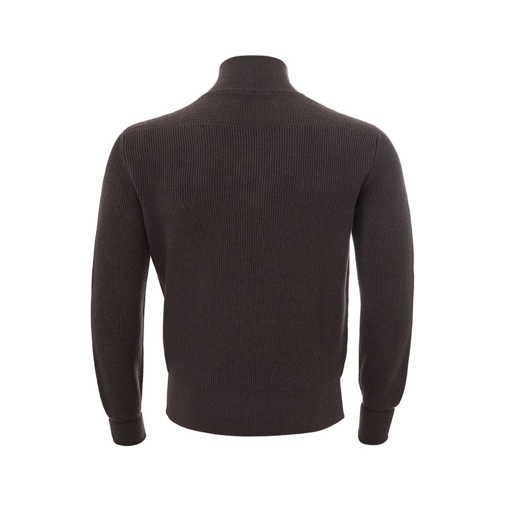 KANGRA Italian Woolen Opulence Sweater in Rich Brown