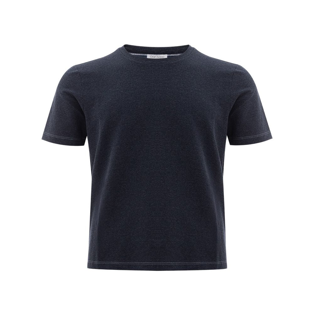 Gran Sasso Blue Cotton T-Shirt