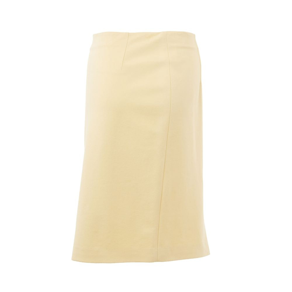 Lardini Elegant Yellow Viscose Skirt for Women