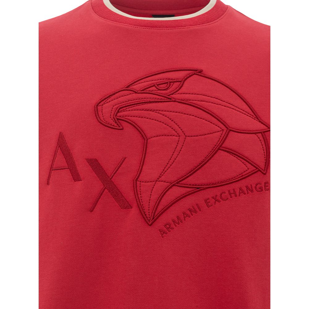 Armani Exchange Chic Red Cotton Sweater for Men