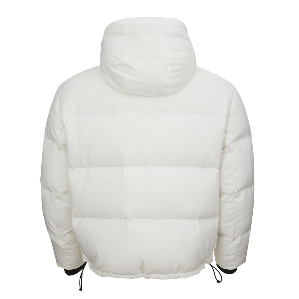 Armani Exchange Elegant White Designer Jacket for Sophisticated Men